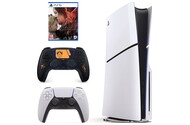 Konsola Sony PlayStation 5 Slim biało-czarny + Death Stranding 2 On the Beach Gra PS5 + Kontroler PlayStation