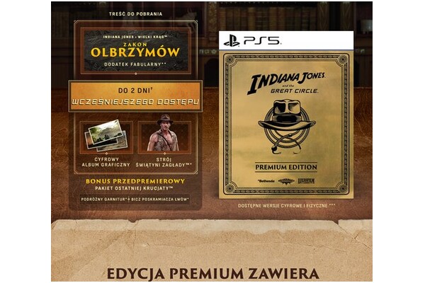Indiana Jones i Wielki Krąg Edycja Premium PlayStation 5