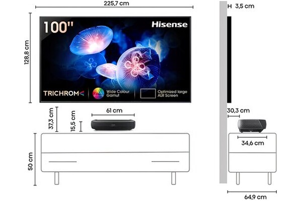 Telewizor Hisense 100" 4K Ultra HD 100L9H