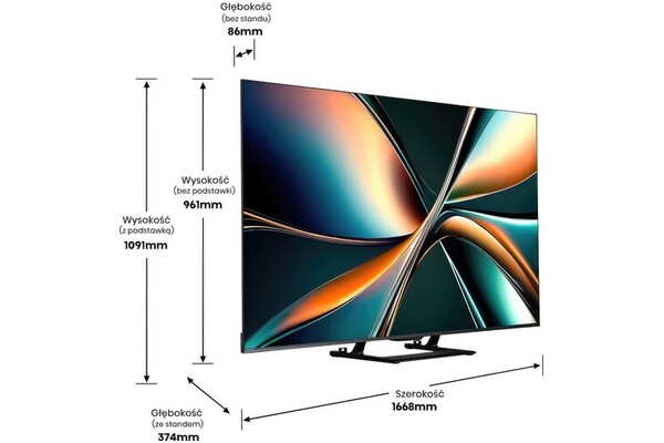 Telewizor Hisense 75" 4K Ultra HD 75U7Q