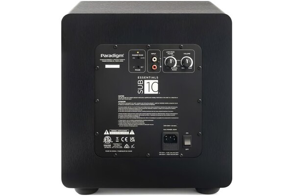 Subwoofer Aktywny Paradigm Essentials Sub 10 , czarny