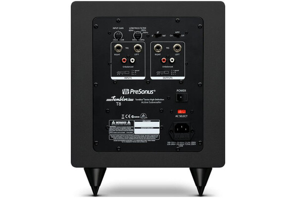 Subwoofer Aktywny PreSonus Temblor T8 , czarny