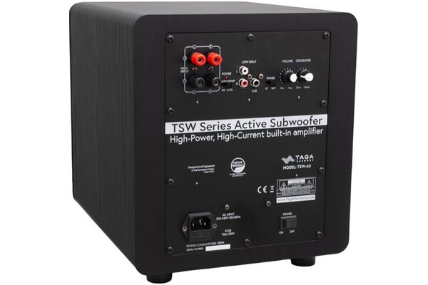 Subwoofer Aktywny TAGA Harmony TSW-60 , czarny
