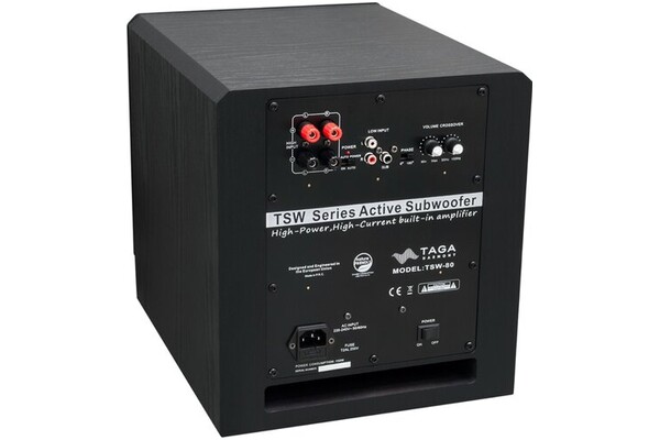 Subwoofer Aktywny TAGA Harmony TSW-80 , czarny