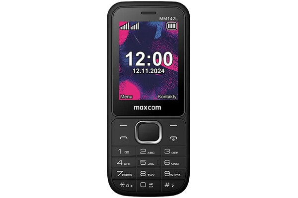 Smartfon MaxCom czarny 2.40" 0.0GB/poniżej 0.5GB