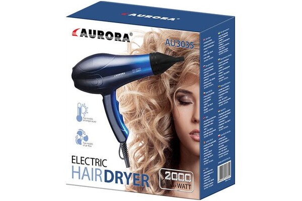 Suszarka AURORA AU3035 2000W kolor niebieski