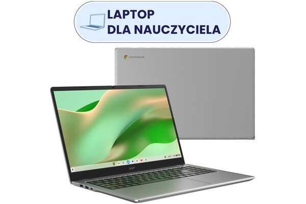 Laptop ACER Chromebook 315 15.6" Intel N150 Intel 8GB 128GB SSD chrome os srebrny
