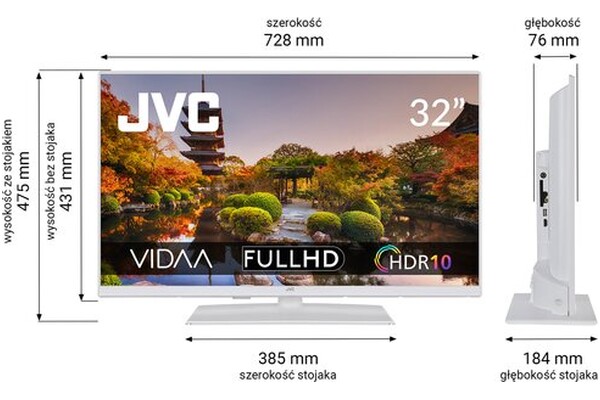 Telewizor JVC LT32VDF540W 32" Full HD