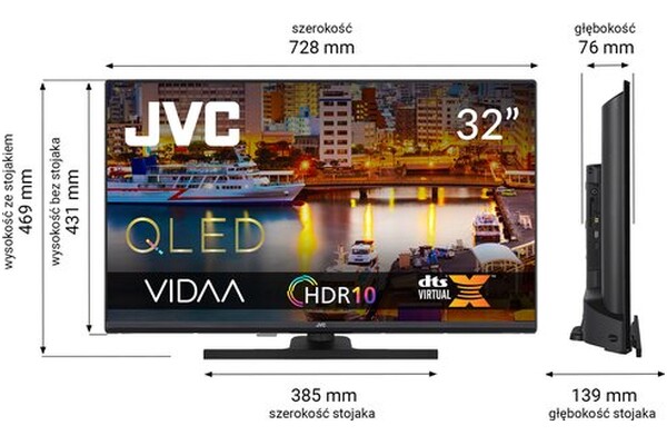 Telewizor JVC LT32VQF550D 32" Full HD