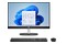 HP 24-cr0091nw AMD Ryzen 5 16GB AMD Radeon Graphics 500GB SSD Windows