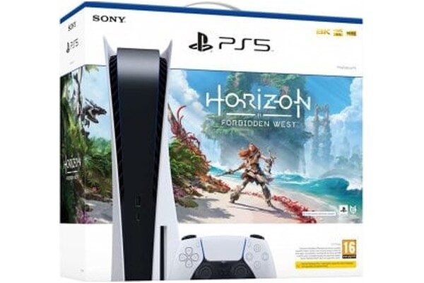 Konsola Sony PlayStation 5 Slim 1TB biały + Horizon Forbidden West