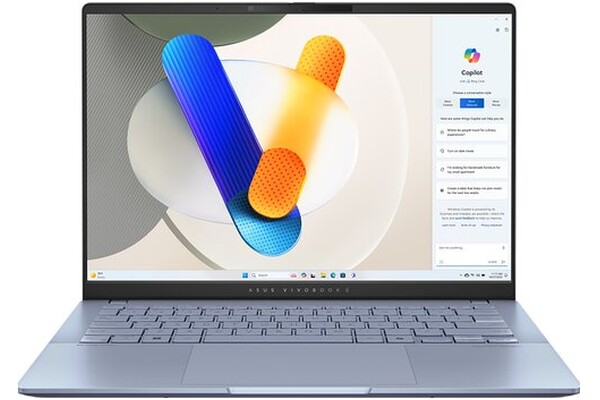 Laptop ASUS Vivobook S14 14.0" Intel Core Ultra 7 258V Intel Arc 140V 16GB 512GB SSD Windows 11 Home niebieski