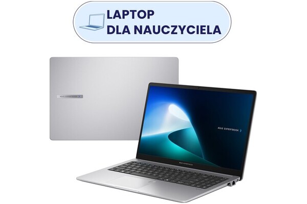 Laptop ASUS ExpertBook P1 15.6" Intel Core i5 13420H INTEL UHD 16GB 512GB SSD Windows 11 Professional szary