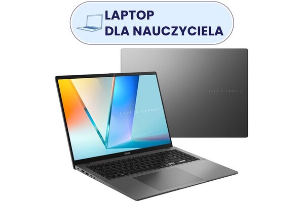 Laptop ASUS Vivobook S16 16.0" Intel Core Ultra 7 255H Intel Arc 140T 16GB 1TB SSD Windows 11 Home szary