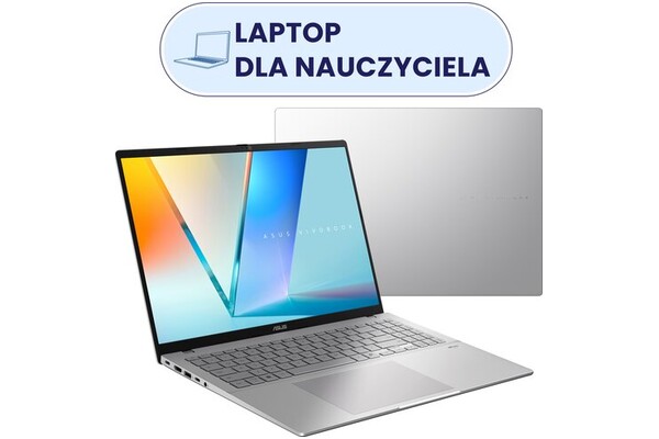 Laptop ASUS Vivobook S16 16.0" Intel Core i5 13420H INTEL UHD 16GB 512GB SSD Windows 11 Home srebrny