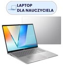 Laptop ASUS Vivobook S16 16.0" Intel Core Ultra 7 255H Intel Arc 140T 16GB 512GB SSD Windows 11 Home srebrny