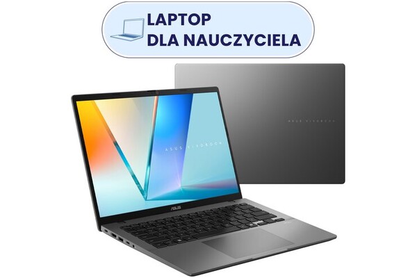 Laptop ASUS Vivobook S14 14.0" Intel Core i5 13420H INTEL UHD 16GB 512GB SSD Windows 11 Home szary