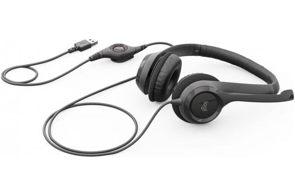 Słuchawki Logitech H390 Nauszne Przewodowe szary