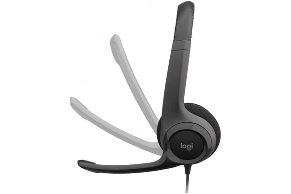 Słuchawki Logitech H390 Nauszne Przewodowe szary