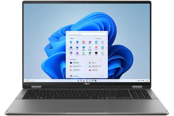 Laptop ASUS Vivobook Flip 16 16.0" Intel Core Ultra 7 258V Intel Arc 32GB 1TB SSD Windows 11 Home szary