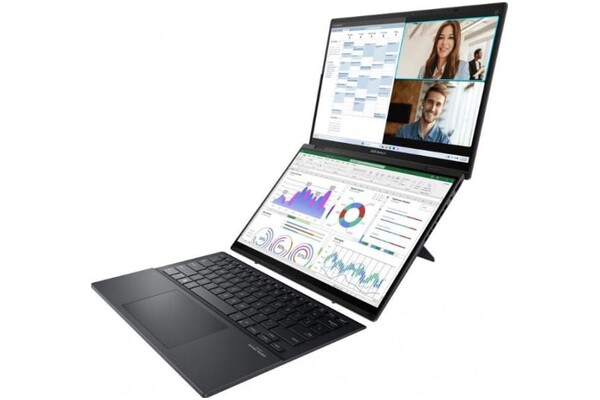 Laptop ASUS ZenBook Duo 14.0" Intel Core Ultra 9 285H Intel Arc 32GB 2TB SSD Windows 11 Professional szary