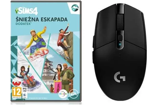 The Sims 4 Śnieżna Eskapada dodatek + mysz Logitech G305 PC