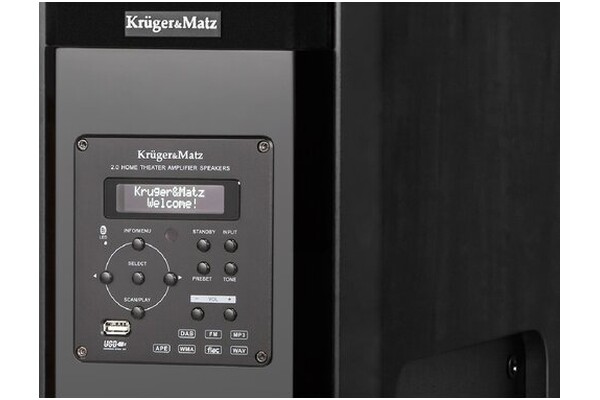 Kolumny Kruger&Matz Passion 80W, 2szt., czarny