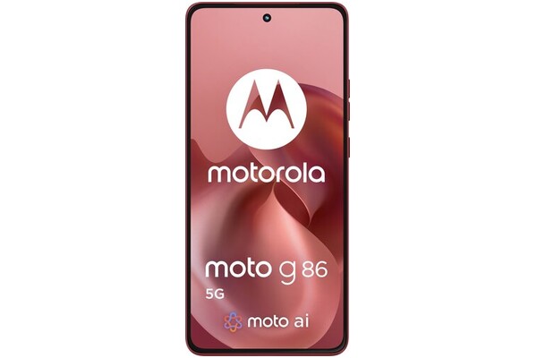 Smartfon Motorola moto g86 5G czerwony 6.67" 8.0GB/256.0GB