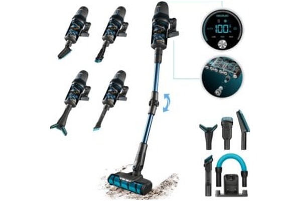 Odkurzacz Cecotec 11500 Conga Rockstar Ergoflex pionowy bezworkowy czarny