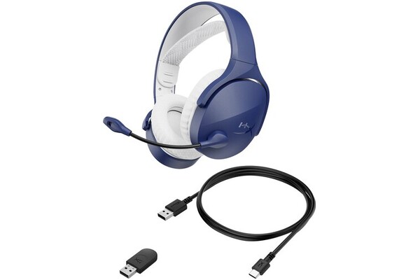 Słuchawki HYPERX Cloud Nauszne Bezprzewodowe niebiesko-biały