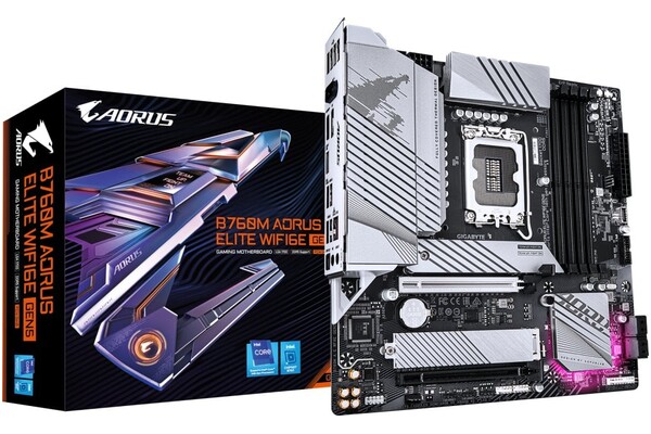 Płyta główna GIGABYTE B760M Aorus Elite WiFi Socket 1700 Intel B760 DDR5 microATX