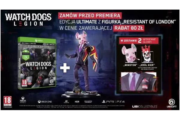 Watch Dogs Legion Edycja Ultimate + figurka Xbox One