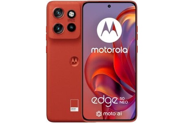 Smartfon Motorola moto edge 50 5G czerwony 6.36" 8.0GB/256.0GB
