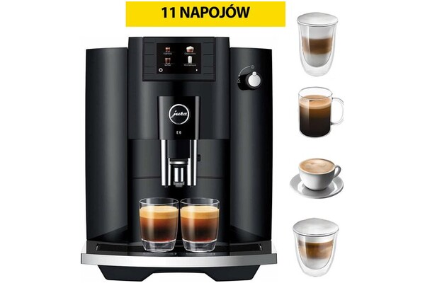 Ekspres JURA Piano Black E6 automatyczny czarny