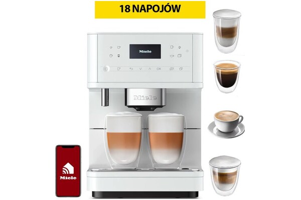 Ekspres MIELE MilkPerfection CM6160 automatyczny biały