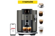 Ekspres JURA Dark Inox E8 automatyczny Czarno-metaliczny