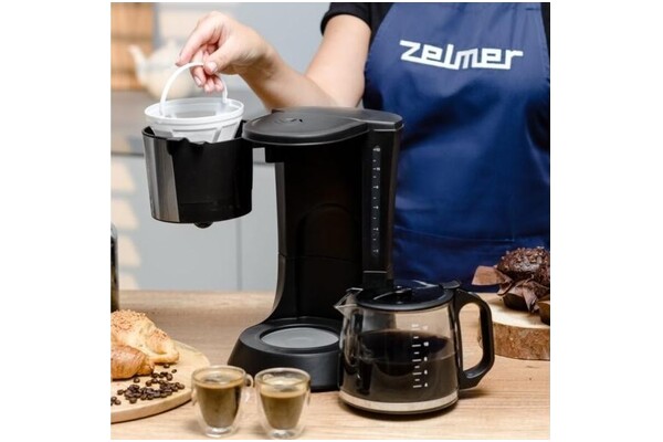 Ekspres ZELMER ZCM1200 Przelewowy czarno-srebrny