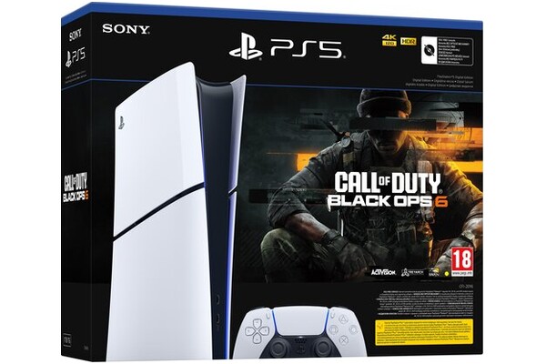 Konsola Sony PlayStation 5 Slim Digital 1TB biało-czarny + Call of Duty Black Ops 6