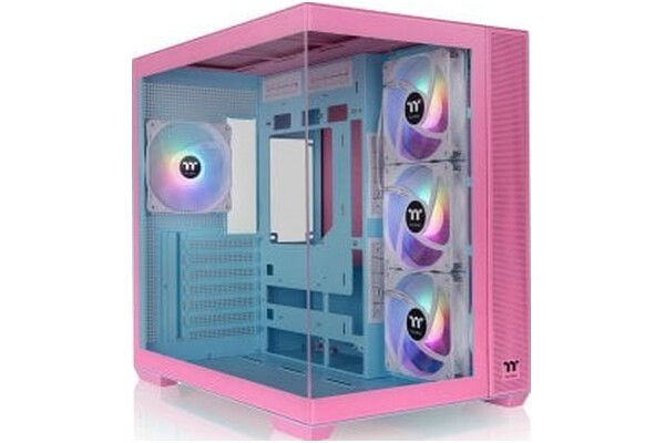 Obudowa PC Thermaltake 38 View TG Midi Tower różowy