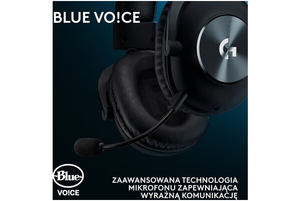 Słuchawki Logitech Pro X Nauszne Przewodowe czarny