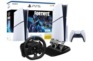 Konsola Sony PlayStation 5 Slim biało-czarny + Kierownica