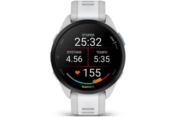 Smartwatch Garmin Forerunner 165 Music 1.20" biały