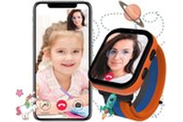 Smartwatch KIANO Watch 1.80" czarno-pomarańczowy