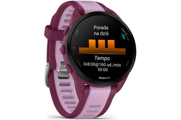 Smartwatch Garmin Forerunner 165 Music 1.20" różowy