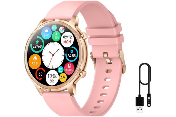 Smartwatch Manta SWU301PK Kelly 1.32" różowy