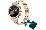 Smartwatch Manta Diamond Lusso 1.32" różowo-złoty
