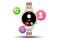 Smartwatch Manta Diamond Lusso 1.32" różowo-złoty