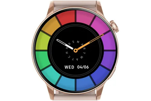 Smartwatch MaxCom FW58 Vanad Pro 1.30" różowo-złoty