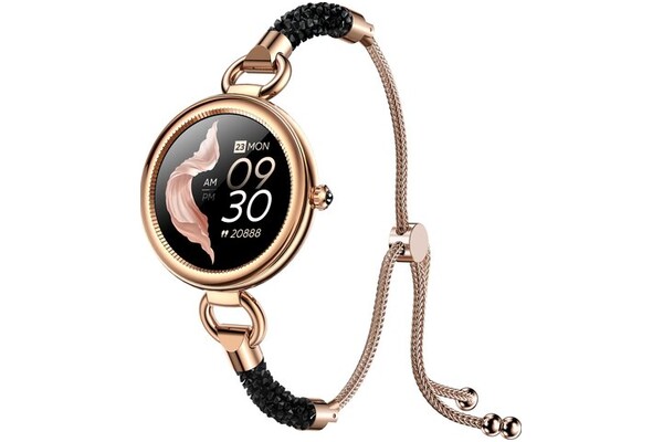 Smartwatch MaxCom FW51 Crystal 1.09" czarno-złoty