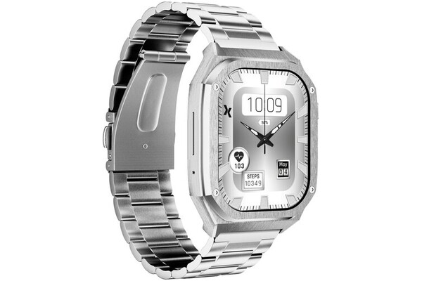 Smartwatch MaxCom FW65 Iron 1.95" Niebiesko-srebrny